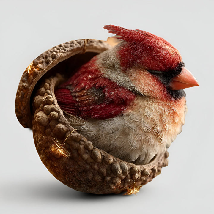 Weihnachtsschmuck mit Waldtieren und Eicheln für den Weihnachtsbaum Feiertagsdekoration