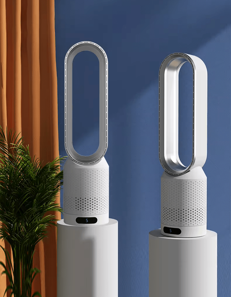 Climatiseur Mobile Silencieux 3-en-1 avec Fonction Refroidissement, Ionisation et Purification de l'Air - Compact et Efficace 3