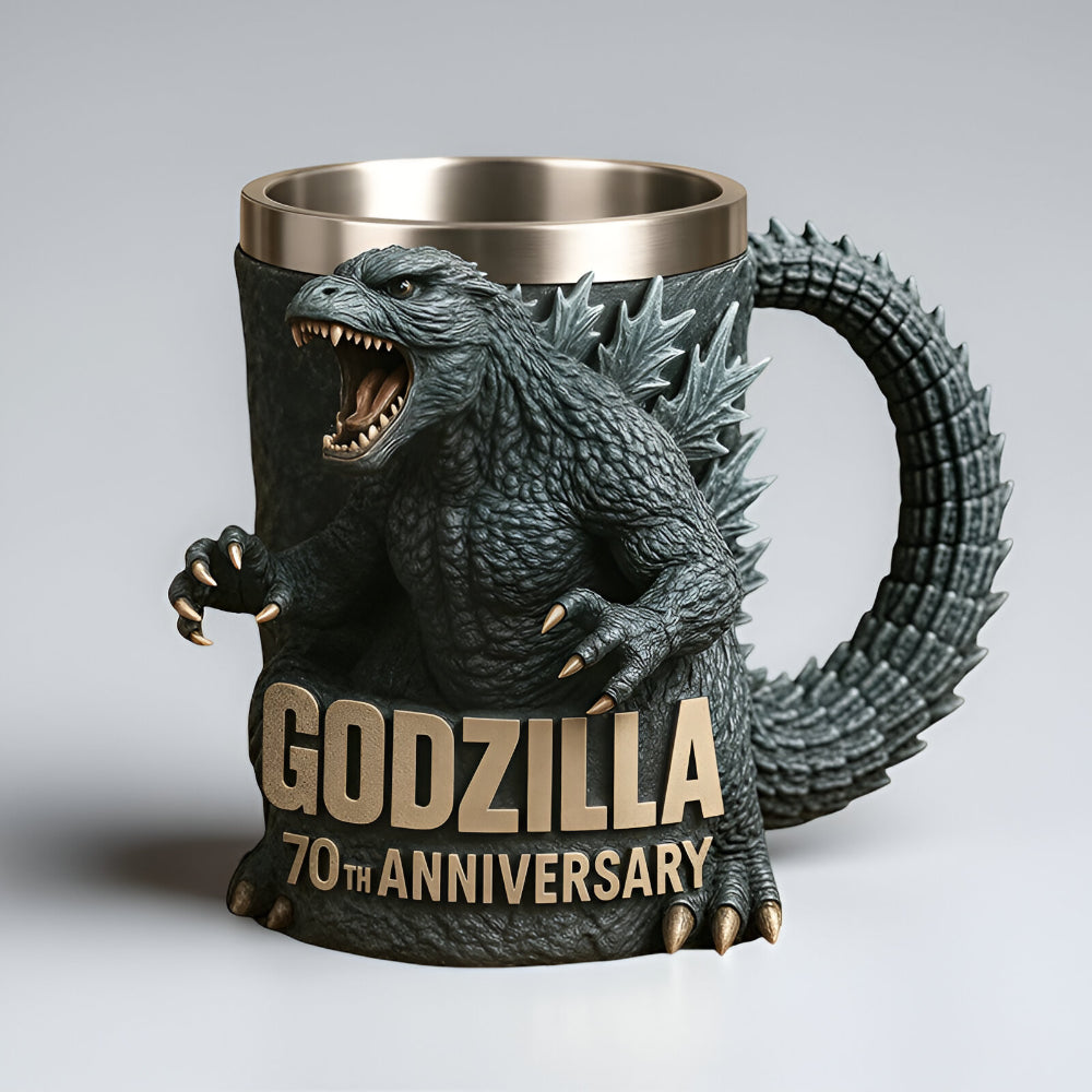 3D Monster Figure Ceramic Coffee Mug Sculpted Design