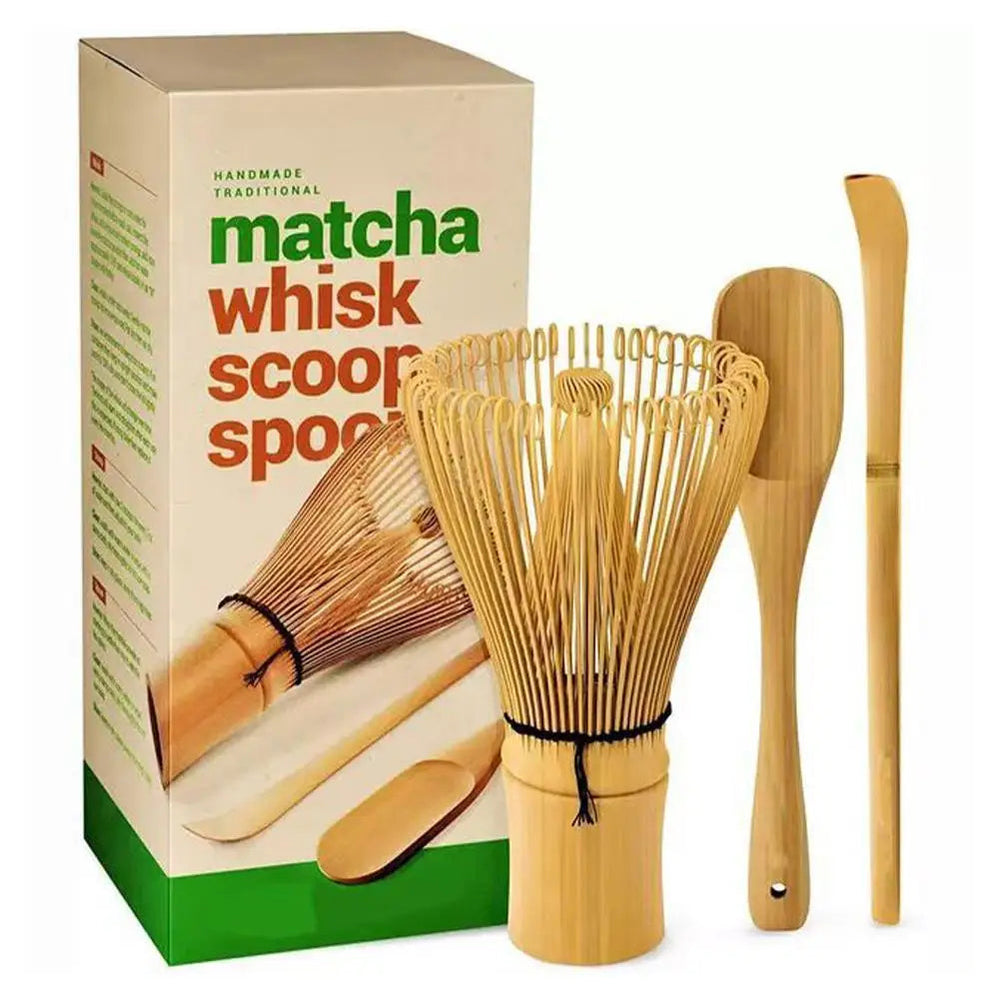 Coffret Premium pour Thé Matcha avec Fouet, Cuillère et Bol en Bambou 1
