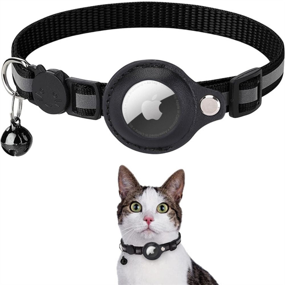 Collier GPS pour chat avec Boucle de Sécurité et Surface Réfléchissante – Confort et Visibilité 0