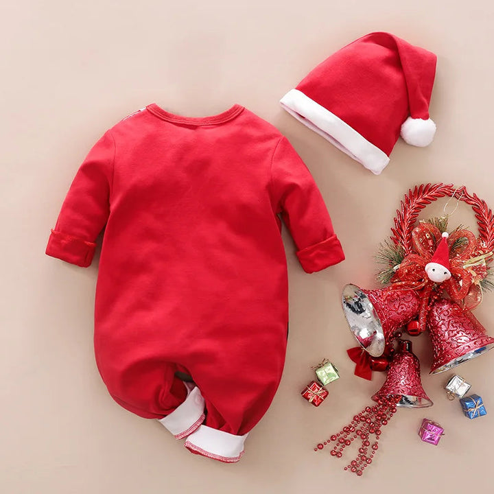 Costume de Noël en Coton Doux pour Bébé – Tenue Unisexe Idéale pour le Premier Noël, Confort et Style 3