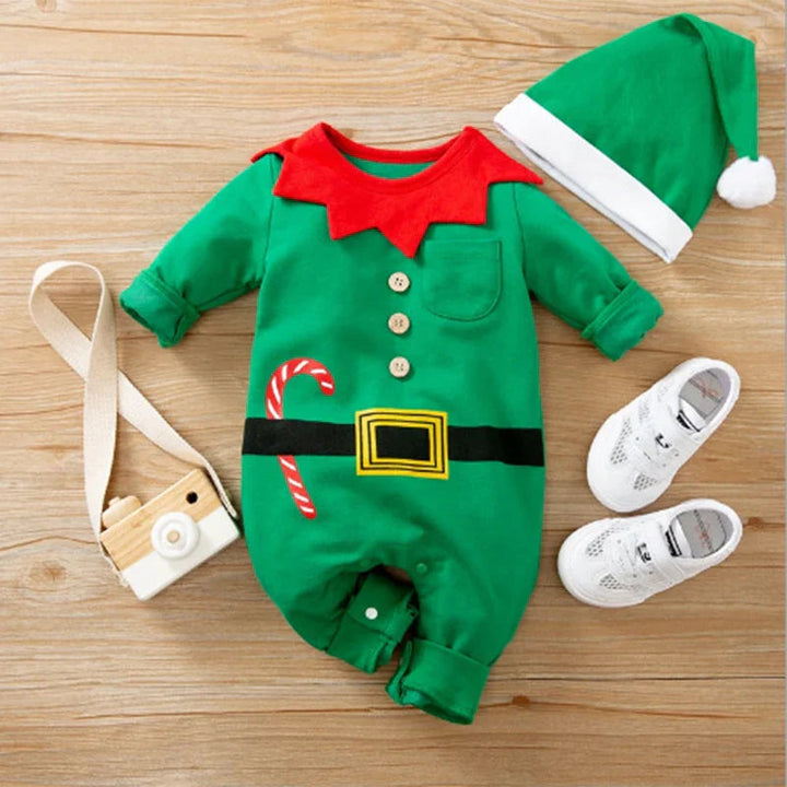 Costume de Noël en Coton Doux pour Bébé – Tenue Unisexe Idéale pour le Premier Noël, Confort et Style 8