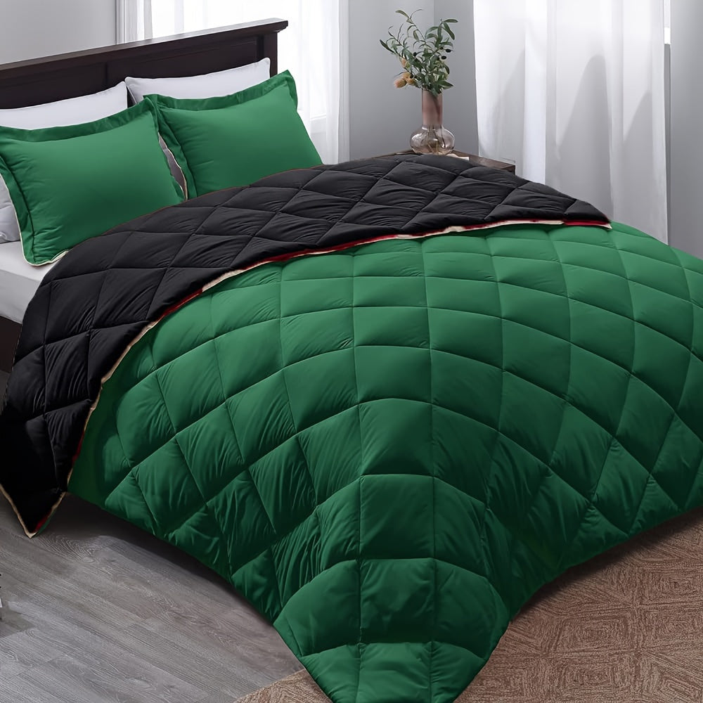Couette Matelassée Ultra Douce 220x240 – Chaude et Réversible pour Toutes les Saisons 5