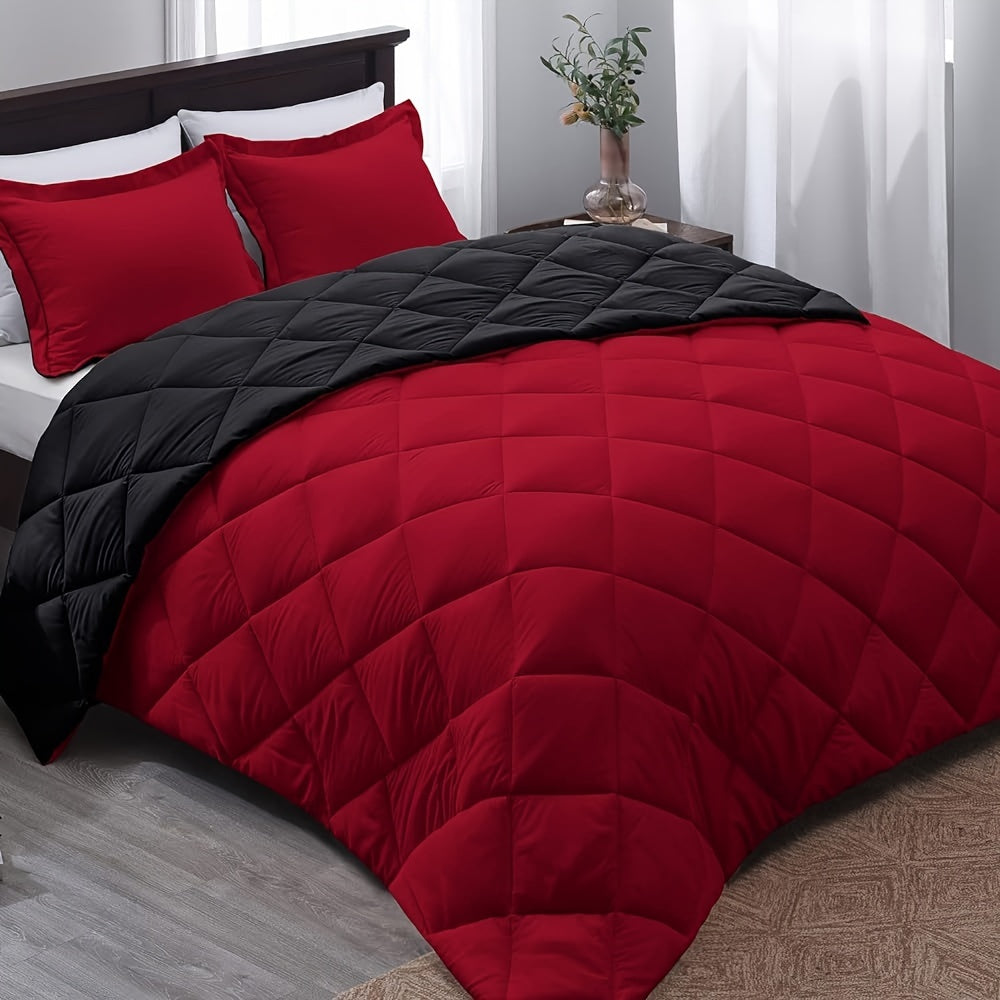 Couette Matelassée Ultra Douce 220x240 – Chaude et Réversible pour Toutes les Saisons 8