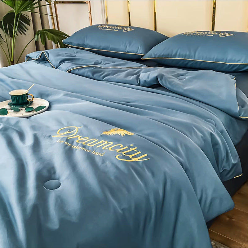 Couette Refroidissante en Soie Hypoallergénique 150x200 cm – Confort Optimal et Régulation de Température pour Nuits Fraîches 1