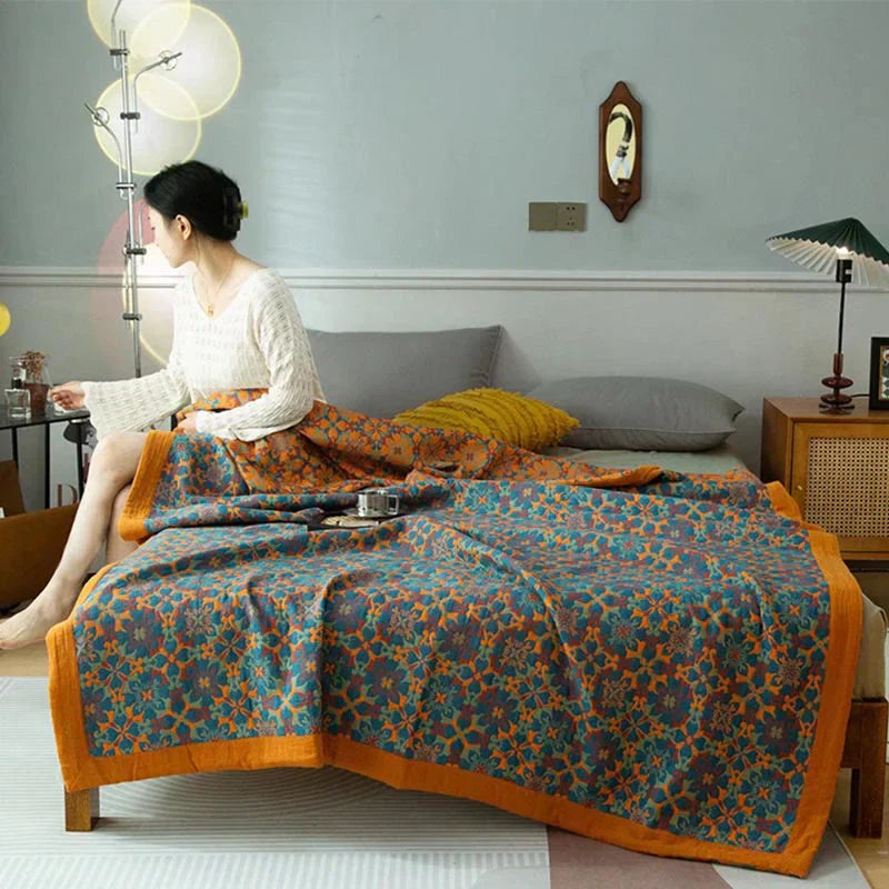 Couette en Coton Biologique Floral – Confort Optimal et Style Élégant pour Linge de Maison 1