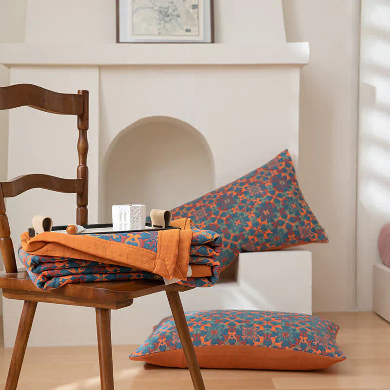 Couette en Coton Biologique Floral – Confort Optimal et Style Élégant pour Linge de Maison 5