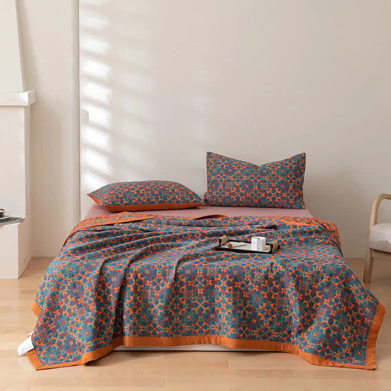 Couette en Coton Biologique Floral – Confort Optimal et Style Élégant pour Linge de Maison 6