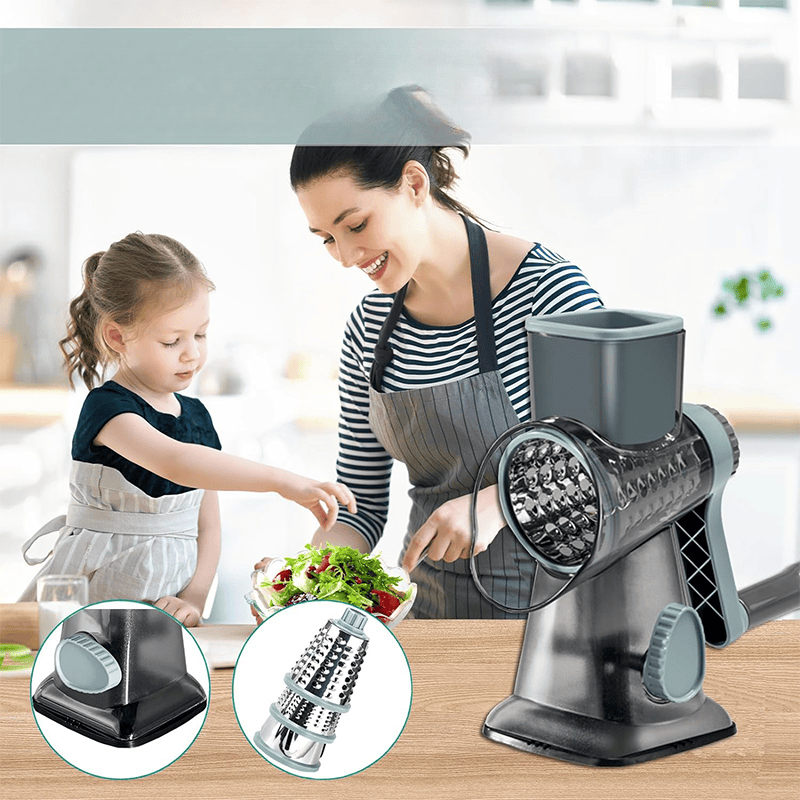 Coupe-fromage Rotatif 3 en 1 – Ustensile de Cuisine Pratique pour Fromage, Légumes et Noix, Matériel de Cuisine Durable et Ergonomique 1