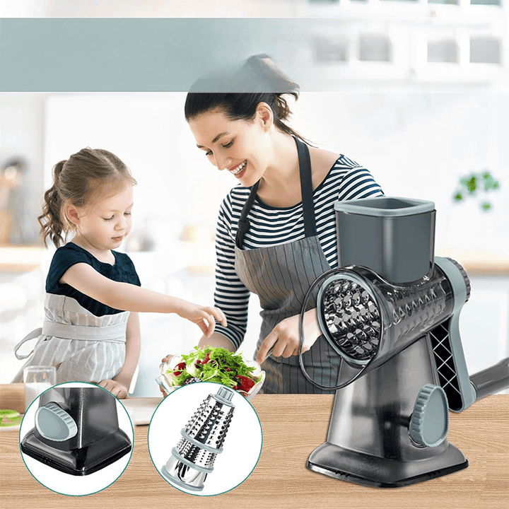 Coupe-fromage Rotatif 3 en 1 – Ustensile de Cuisine Pratique pour Fromage, Légumes et Noix, Matériel de Cuisine Durable et Ergonomique 1