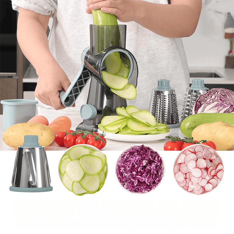 Coupe-fromage Rotatif 3 en 1 – Ustensile de Cuisine Pratique pour Fromage, Légumes et Noix, Matériel de Cuisine Durable et Ergonomique 3