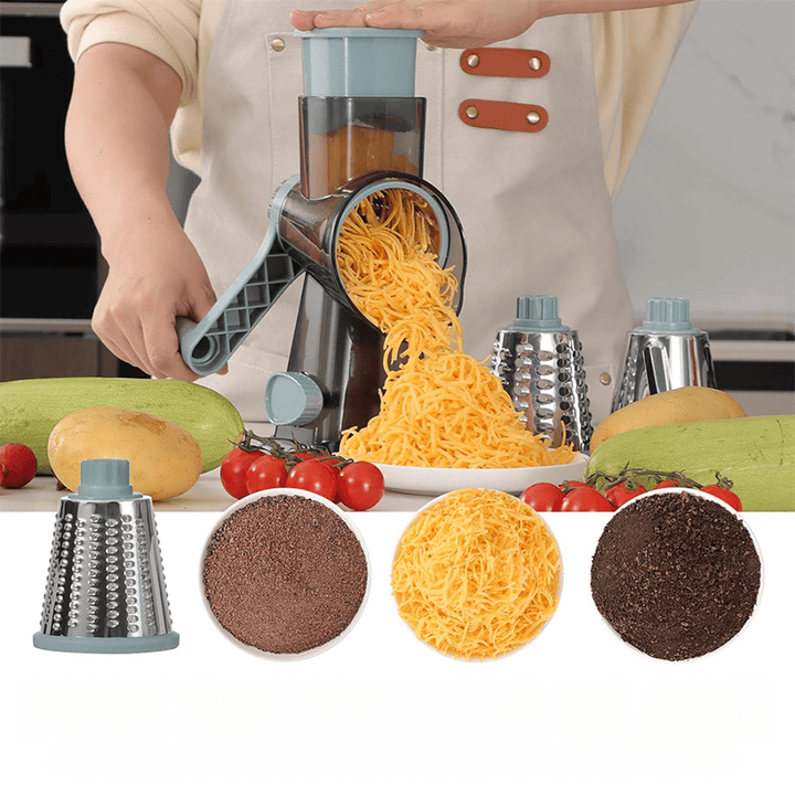 Coupe-fromage Rotatif 3 en 1 – Ustensile de Cuisine Pratique pour Fromage, Légumes et Noix, Matériel de Cuisine Durable et Ergonomique 4
