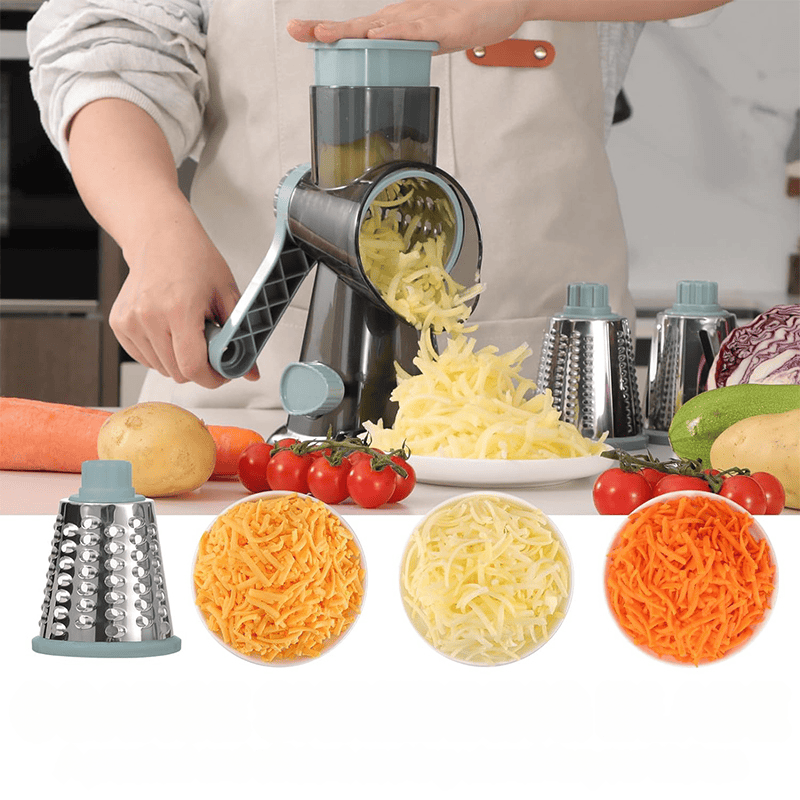 Coupe-fromage Rotatif 3 en 1 – Ustensile de Cuisine Pratique pour Fromage, Légumes et Noix, Matériel de Cuisine Durable et Ergonomique 5