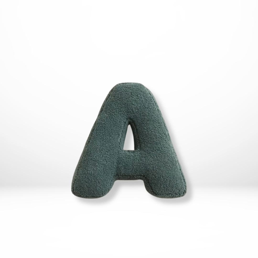 Coussin Décoratif en Coton Imprimé Alphabet pour Canapé – Design Moderne et Personnalisable, 30 x 35 cm 0
