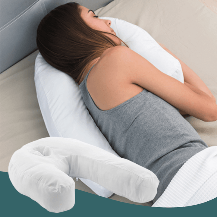 Coussin Orthopédique Profilé pour Dormeurs Latéraux – Oreiller Ergonomique Mémoire de Forme pour Cou et Colonne Vertébrale 0
