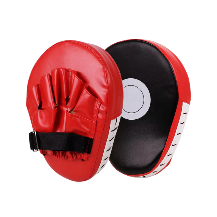 Coussinets de Boxe Professionnels Légers en PU Noir/Rouge pour Entraînement Efficace et Amélioration de la Technique 0
