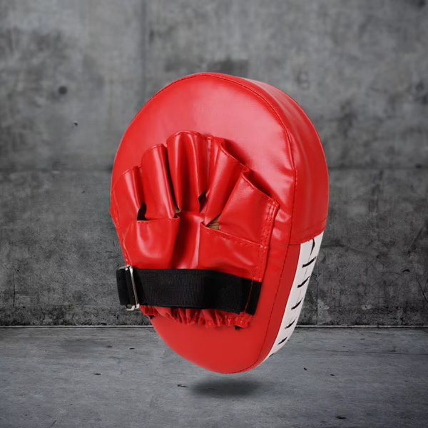 Coussinets de Boxe Professionnels Légers en PU Noir/Rouge pour Entraînement Efficace et Amélioration de la Technique 1