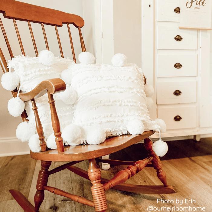 Coussins Décoratifs Doux avec Pompons pour Canapé – Style Rêveur en Lin et Coton, 45x45 cm 2