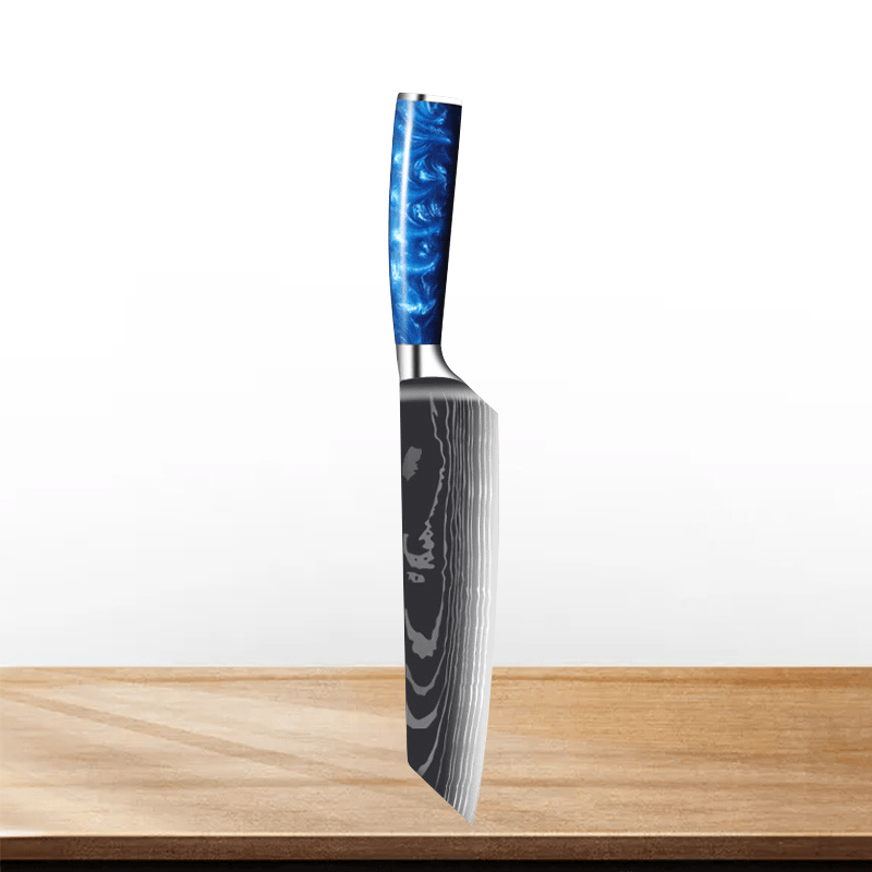 Couteau de Chef Japonais en Acier Inoxydable – Précision et Polyvalence pour Viande et Pain 11