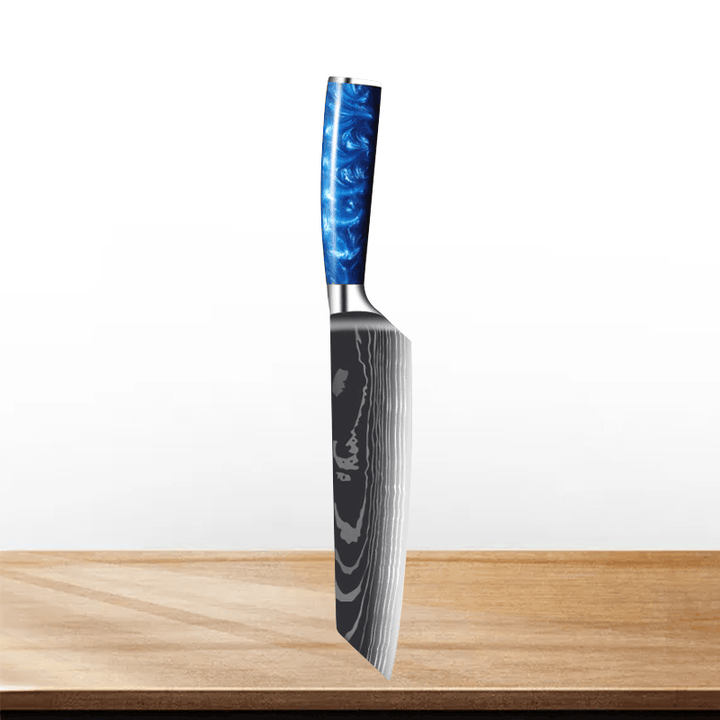 Couteau de Chef Japonais en Acier Inoxydable – Précision et Polyvalence pour Viande et Pain 11