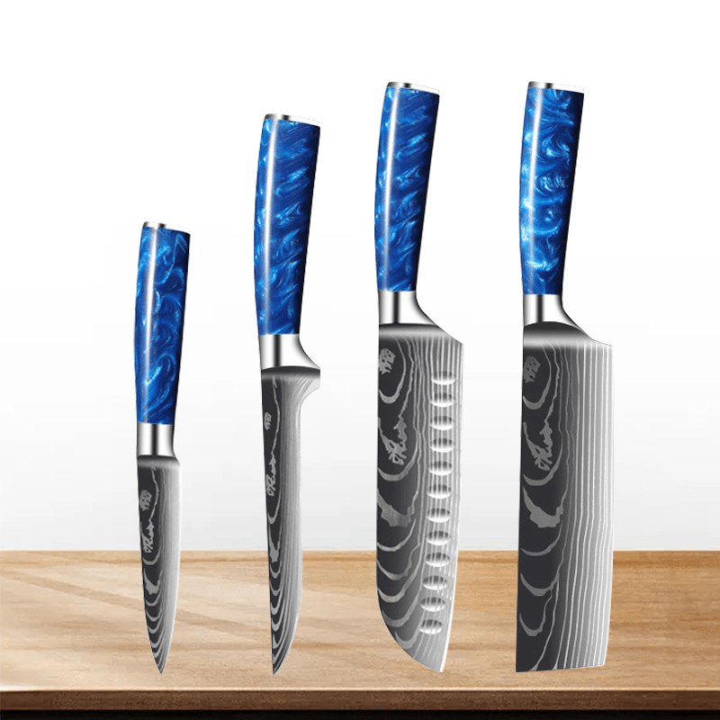 Couteau de Chef Japonais en Acier Inoxydable – Précision et Polyvalence pour Viande et Pain 16