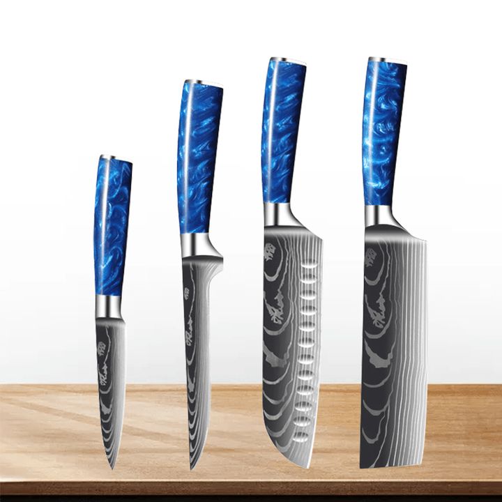 Couteau de Chef Japonais en Acier Inoxydable – Précision et Polyvalence pour Viande et Pain 16