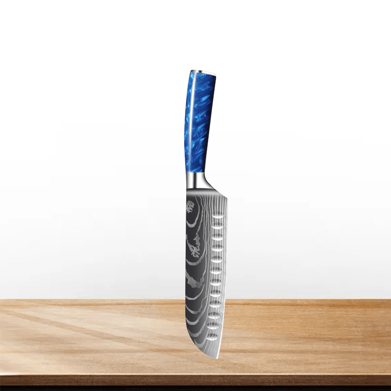 Couteau de Chef Japonais en Acier Inoxydable – Précision et Polyvalence pour Viande et Pain 5