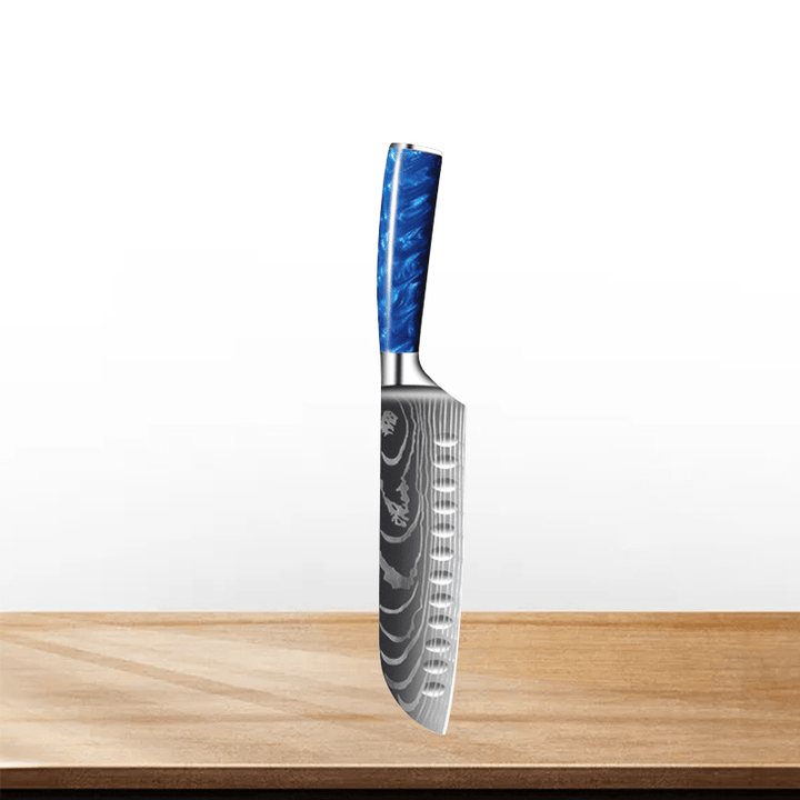 Couteau de Chef Japonais en Acier Inoxydable – Précision et Polyvalence pour Viande et Pain 5