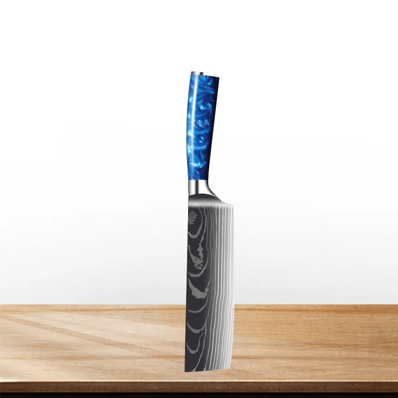 Couteau de Chef Japonais en Acier Inoxydable – Précision et Polyvalence pour Viande et Pain 7