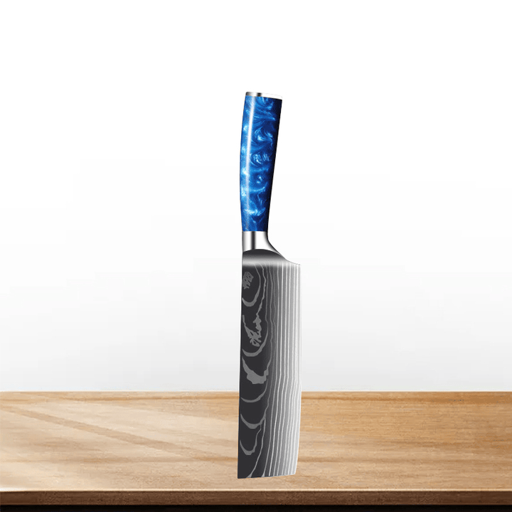 Couteau de Chef Japonais en Acier Inoxydable – Précision et Polyvalence pour Viande et Pain 7
