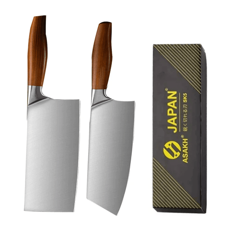 Couteau de Cuisine Santoku Professionnel en Acier Inoxydable – Lame Polyvalente pour Viande, Poisson et Légumes 12