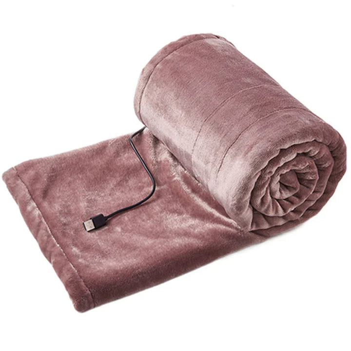 Couverture Chauffante USB Douce 3 Réglages de Température 99x79 cm – Confort Optimal à Domicile et en Déplacement 4