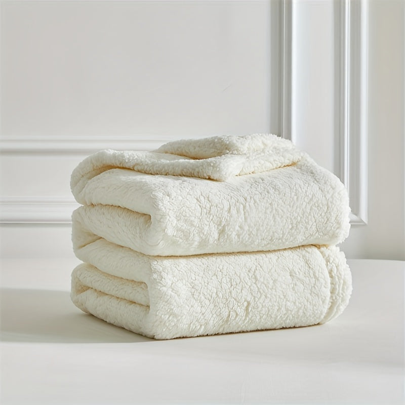 Couverture Polaire Ultra Chaude Réversible en Sherpa – Douceur et Confort pour Toutes les Saisons, Lavable en Machine 0