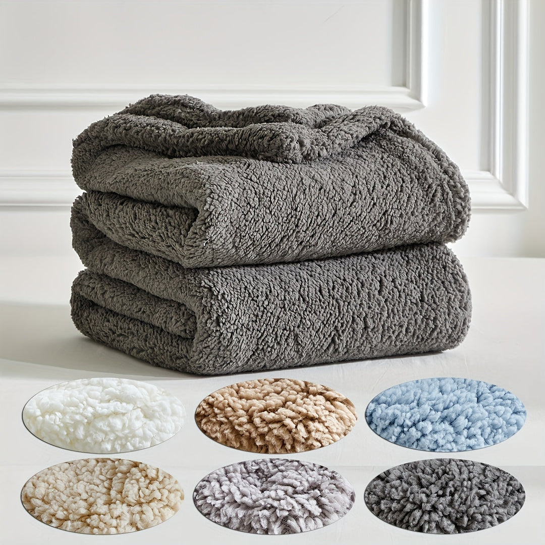 Couverture Polaire Ultra Chaude Réversible en Sherpa – Douceur et Confort pour Toutes les Saisons, Lavable en Machine 2