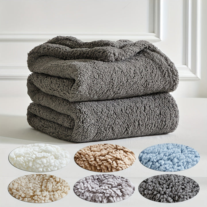Couverture Polaire Ultra Chaude Réversible en Sherpa – Douceur et Confort pour Toutes les Saisons, Lavable en Machine 2