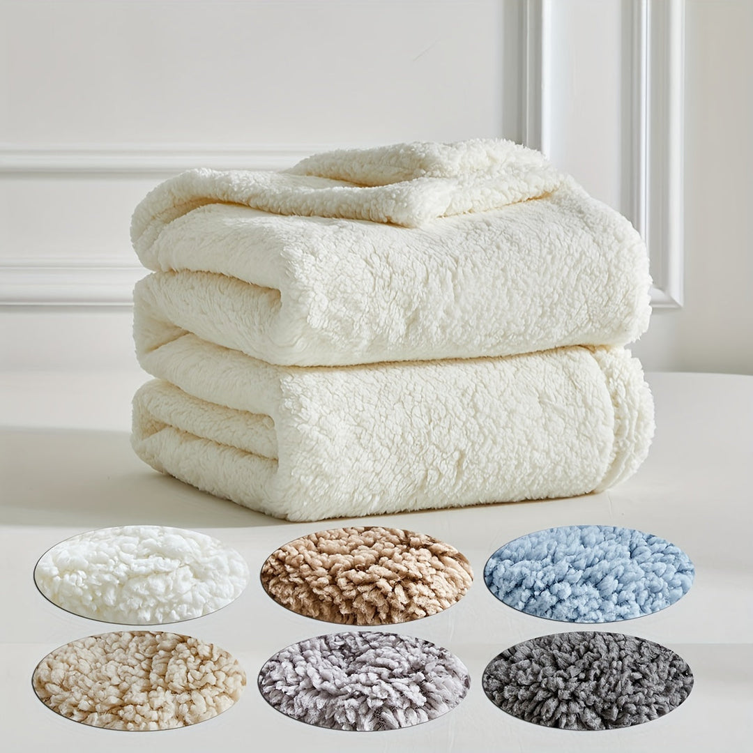 Couverture Polaire Ultra Chaude Réversible en Sherpa – Douceur et Confort pour Toutes les Saisons, Lavable en Machine 5