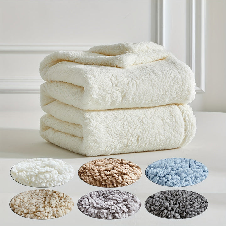Couverture Polaire Ultra Chaude Réversible en Sherpa – Douceur et Confort pour Toutes les Saisons, Lavable en Machine 5