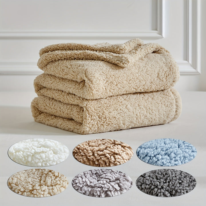 Couverture Polaire Ultra Chaude Réversible en Sherpa – Douceur et Confort pour Toutes les Saisons, Lavable en Machine 6