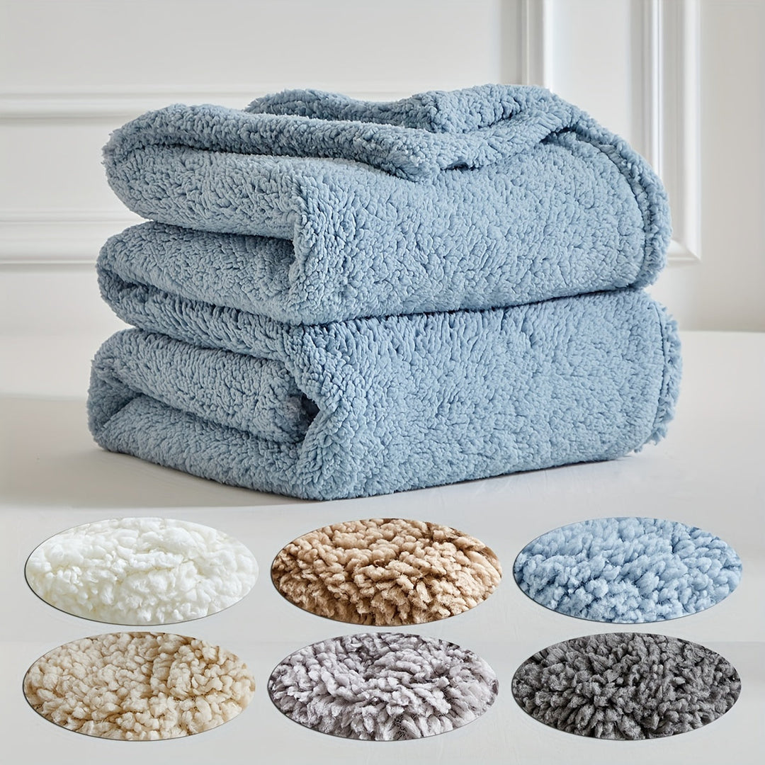 Couverture Polaire Ultra Chaude Réversible en Sherpa – Douceur et Confort pour Toutes les Saisons, Lavable en Machine 7