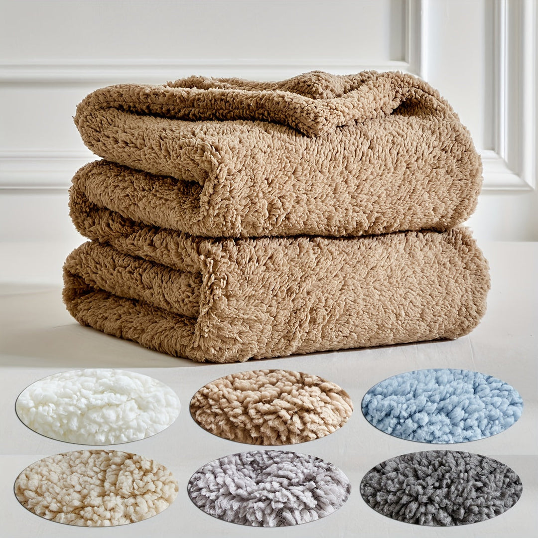 Couverture Polaire Ultra Chaude Réversible en Sherpa – Douceur et Confort pour Toutes les Saisons, Lavable en Machine 8