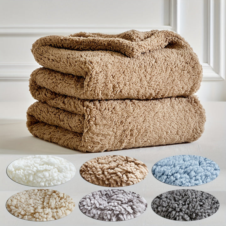 Couverture Polaire Ultra Chaude Réversible en Sherpa – Douceur et Confort pour Toutes les Saisons, Lavable en Machine 8