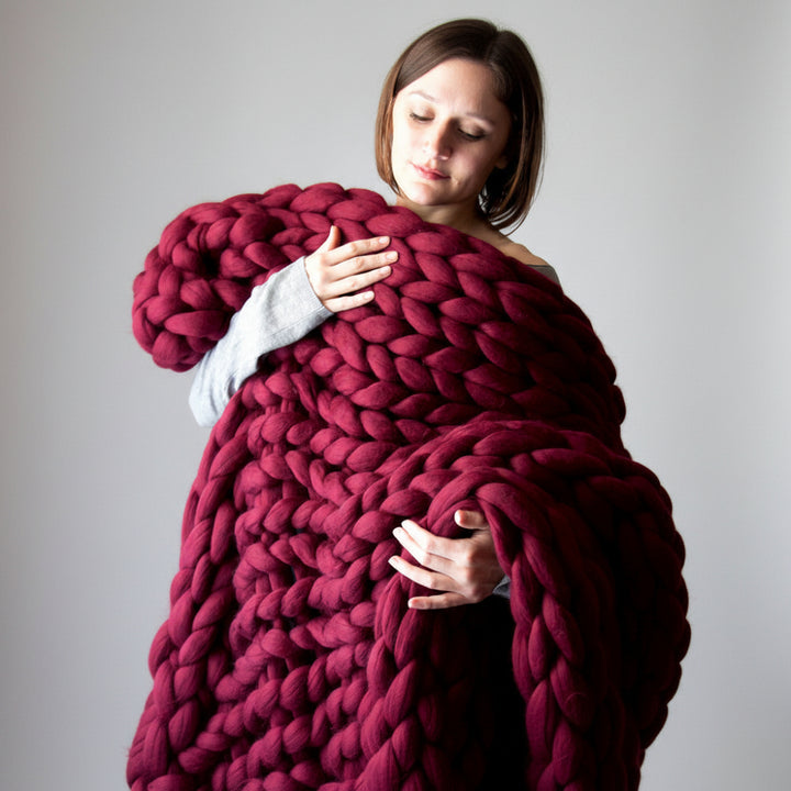 Couverture en Laine Tissée à la Main – Douceur et Élégance Scandinave 3