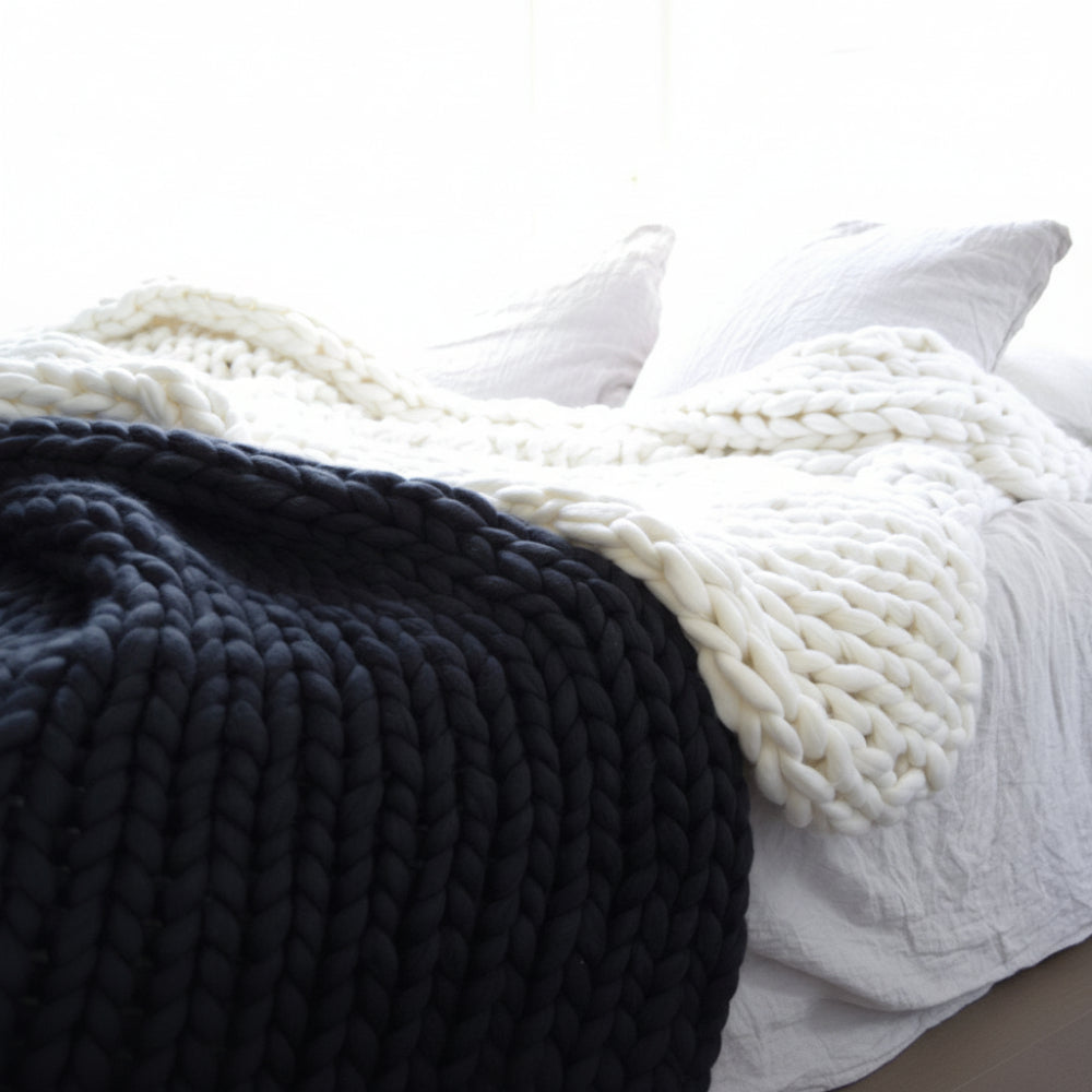 Couverture en Laine Tissée à la Main – Douceur et Élégance Scandinave 2