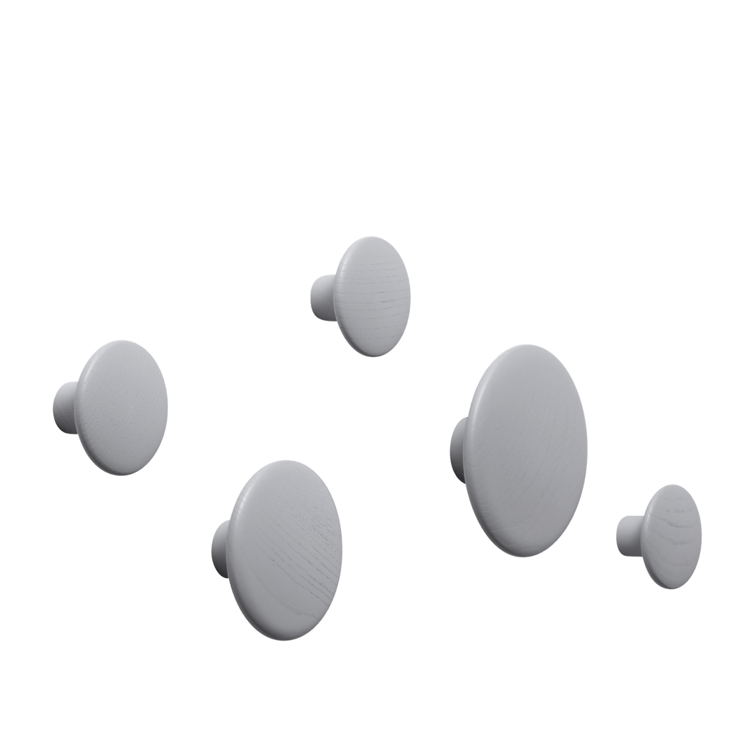 Crochets en Bois Design Moderne – Lot de 5 en Chêne et Noyer pour Décoration Intérieure, Éléments Personnalisables 3