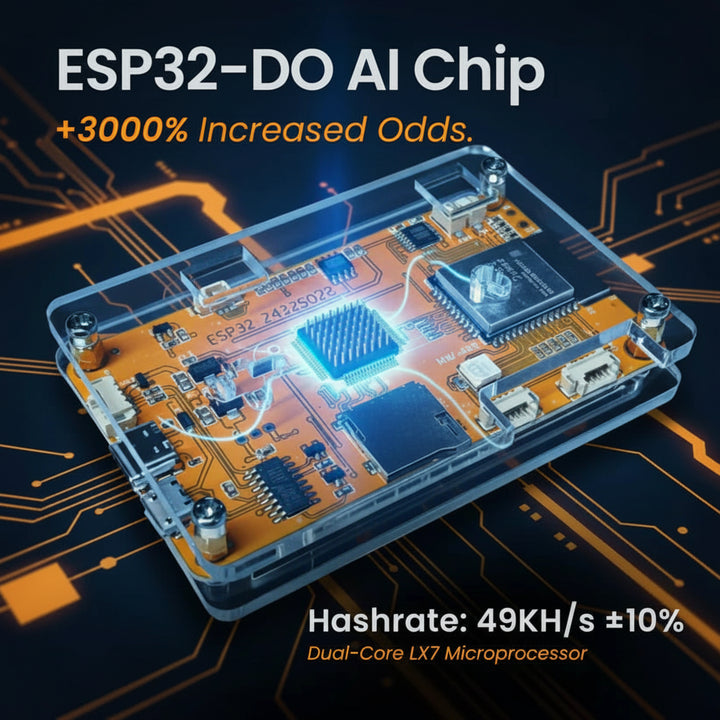 Crypto Miner Bitcoin Mining Device ESP32 Desktop Hashrate Monitor