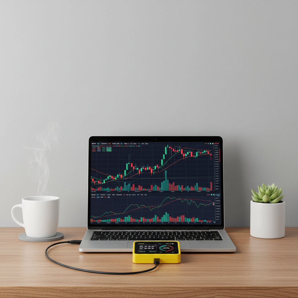 Crypto Miner Bitcoin Mining Device ESP32 Desktop Hashrate Monitor