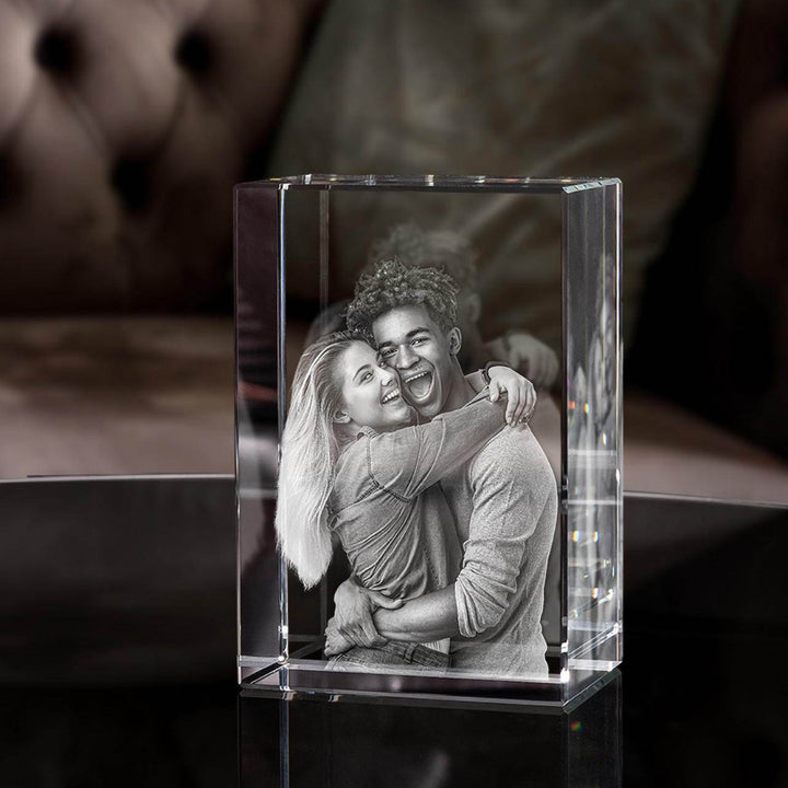 Crystal Photo Frame Mother's Day Personalized 3D Engraved Gift