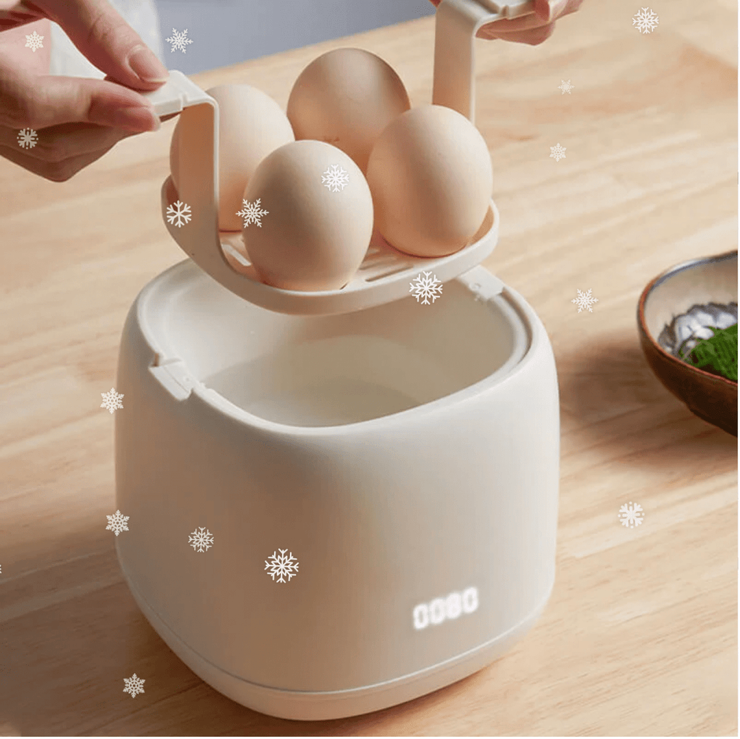 Cuiseur à Œufs Intelligent avec 6 Modes de Cuisson – Préparez des Œufs Parfaits à la Coque ou Durs 0