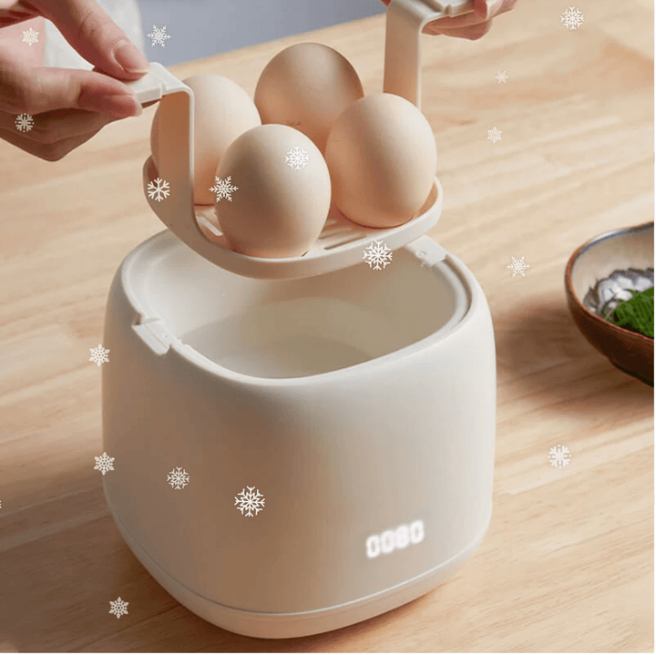 Cuiseur à Œufs Intelligent avec 6 Modes de Cuisson – Préparez des Œufs Parfaits à la Coque ou Durs 0